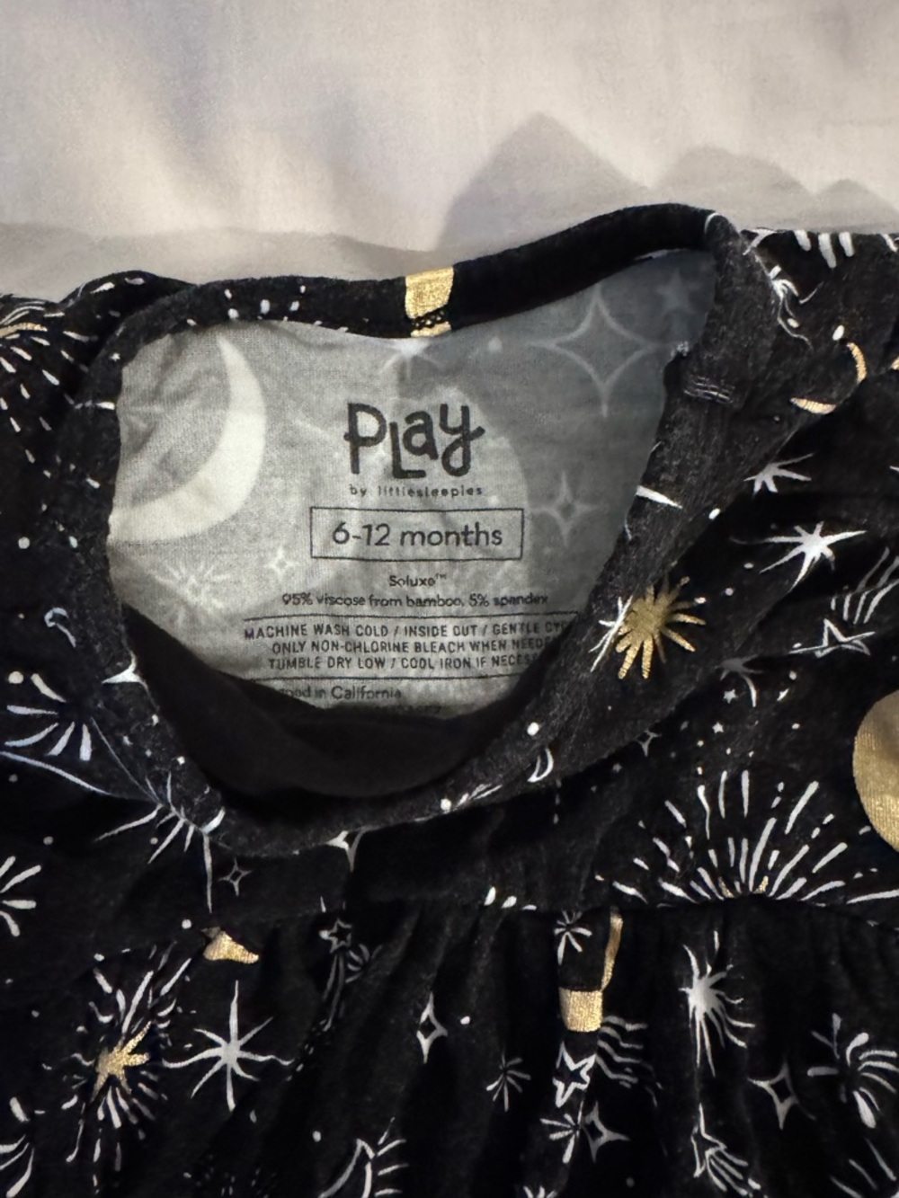 Little Sleepies Celebration Stars Twirl Dress with Bodysuit - Picture 2 of 2